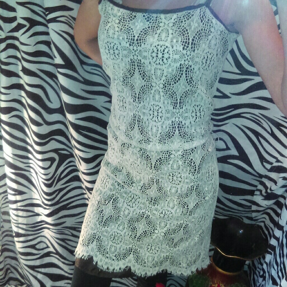 White lace dress